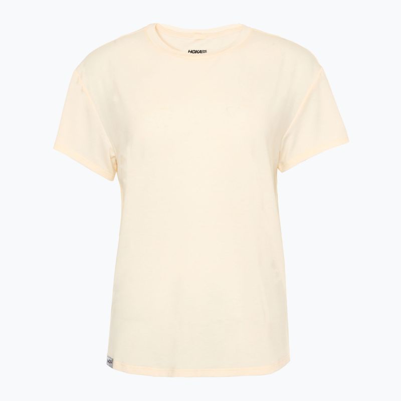 Koszulka do biegania damska HOKA Essential Tee eggnog 4