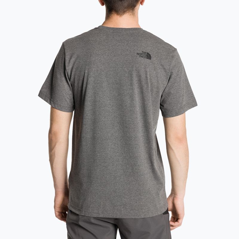 Koszulka męska The North Face Easy tnf medium grey heather 2