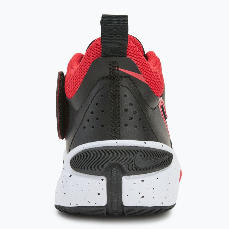 Buty do koszykówki dziecięce Nike Team Hustle D11 black/ white/ university red 6