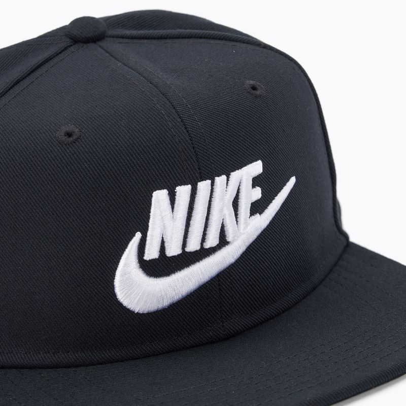 Czapka z daszkiem dziecięca Nike Dri-Fit Pro Structured Futura balck/black/white 3