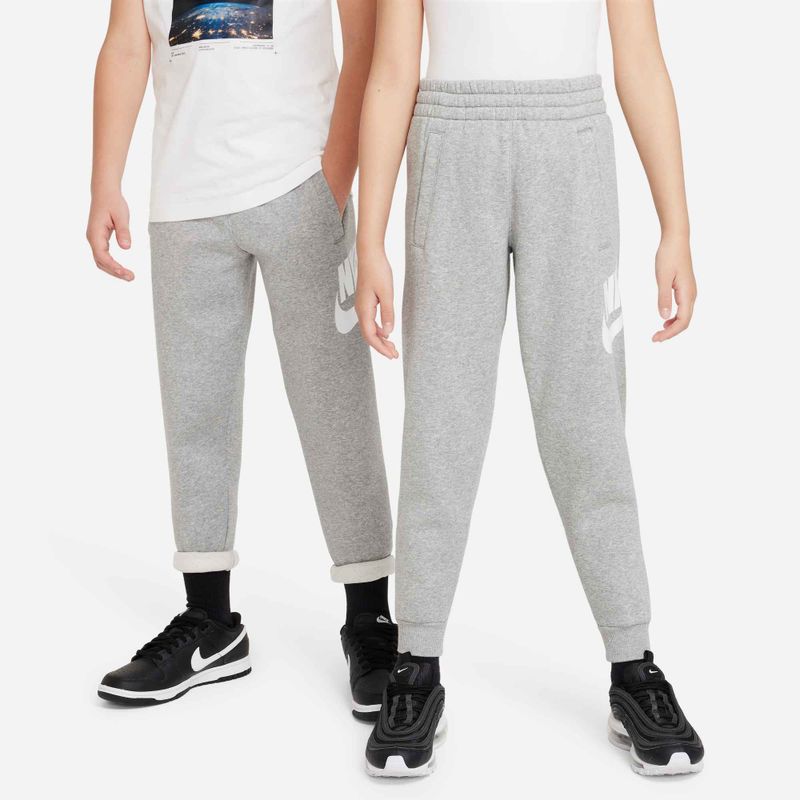 Spodnie dziecięce Nike Club Fleece dark grey heather/base grey/white