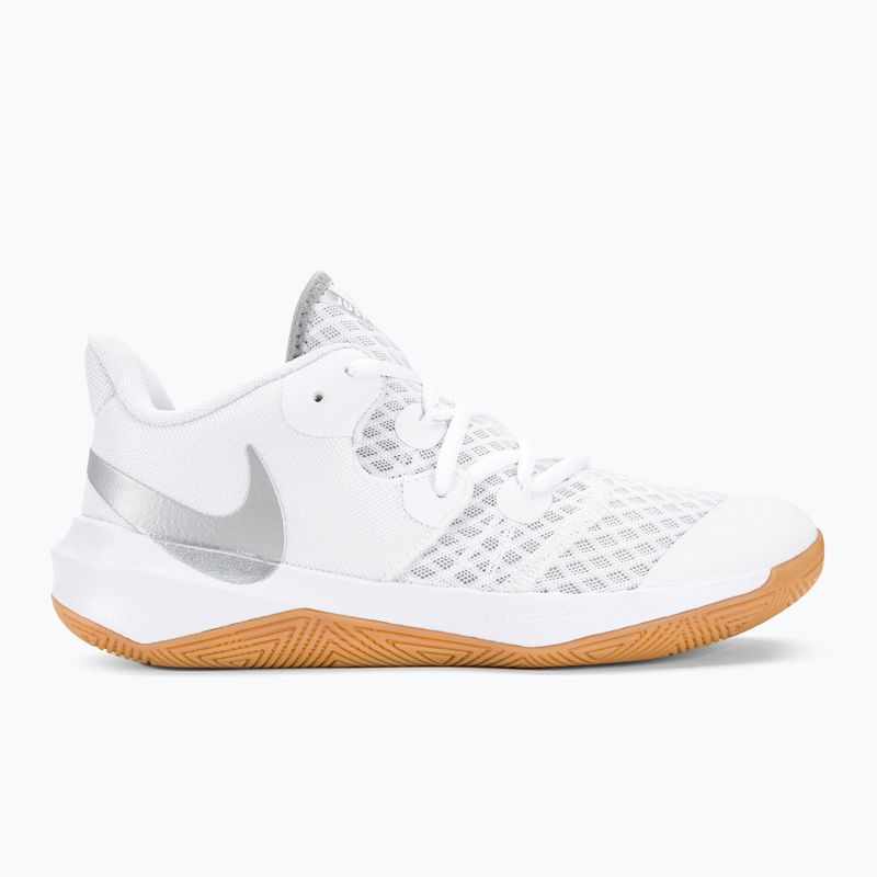 Buty do siatkówki Nike Zoom Hyperspeed Court SE white/metalic silver gum 2
