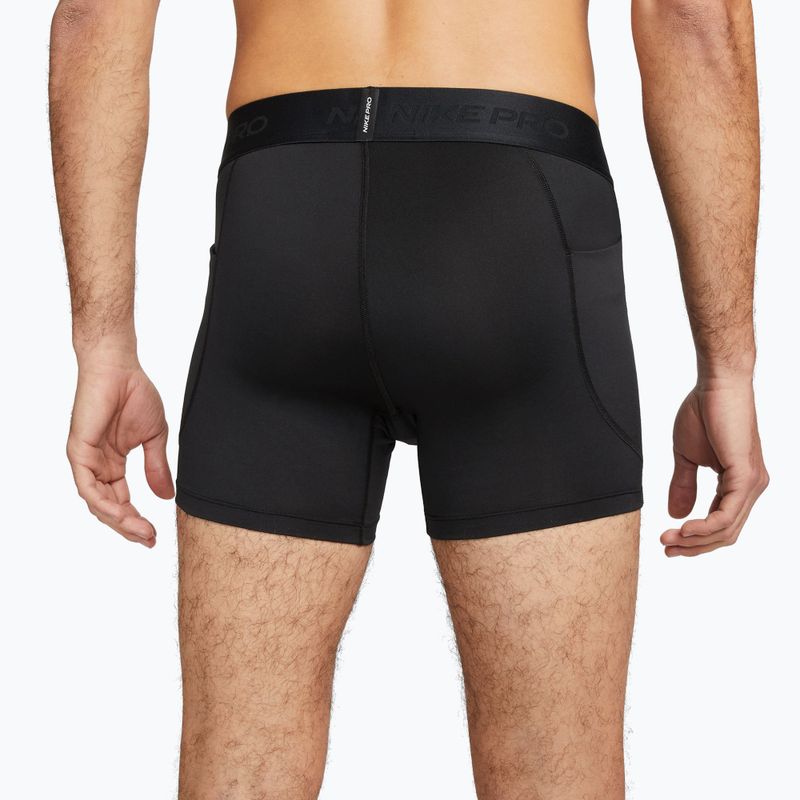 Spodenki treningowe męskie Nike Pro Dri-Fit Brief 5" black/white 4