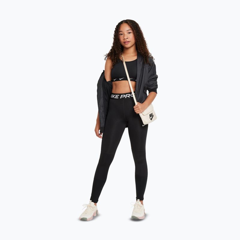 Biustonosz treningowy dziecięcy Nike One black/white 2