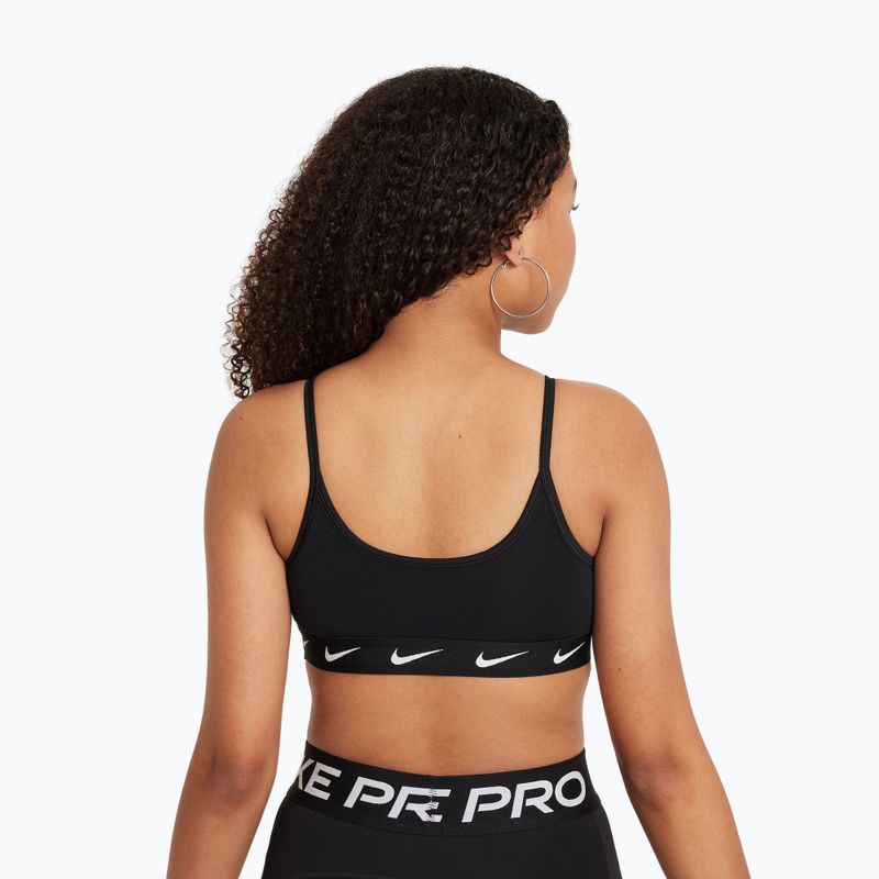 Biustonosz treningowy dziecięcy Nike One black/white 3