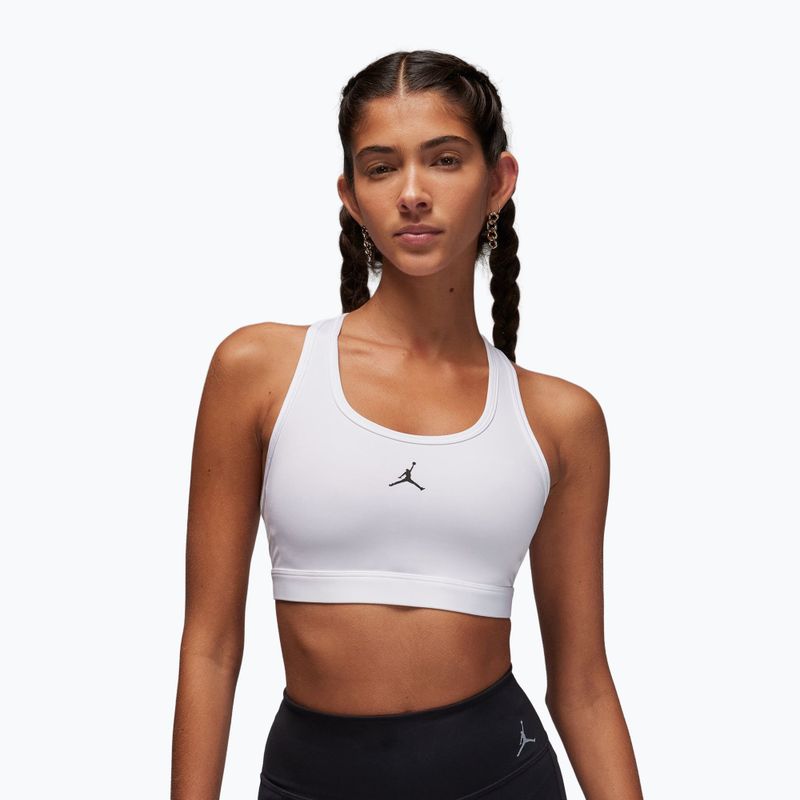 Biustonosz treningowy Jordan Sport Medium Support Jumpman white/stone mauve/black