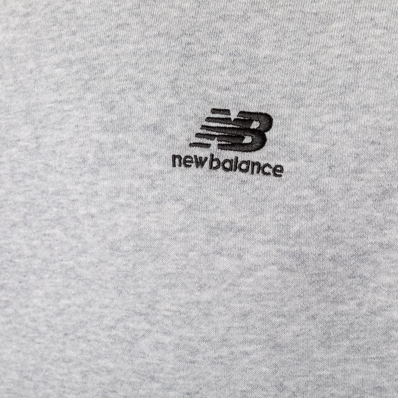 Bluza męska New Balance Hoops Fleece Hoodie athletic grey 7