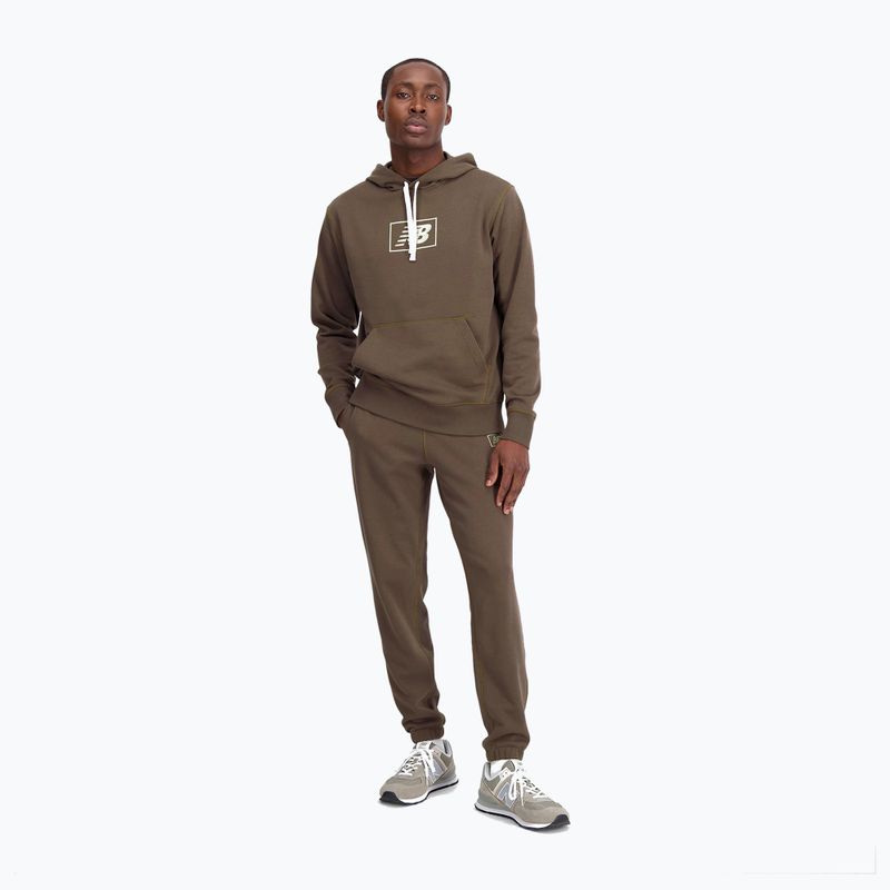 Bluza męska New Balance Essentials Hoodie darkmush 2