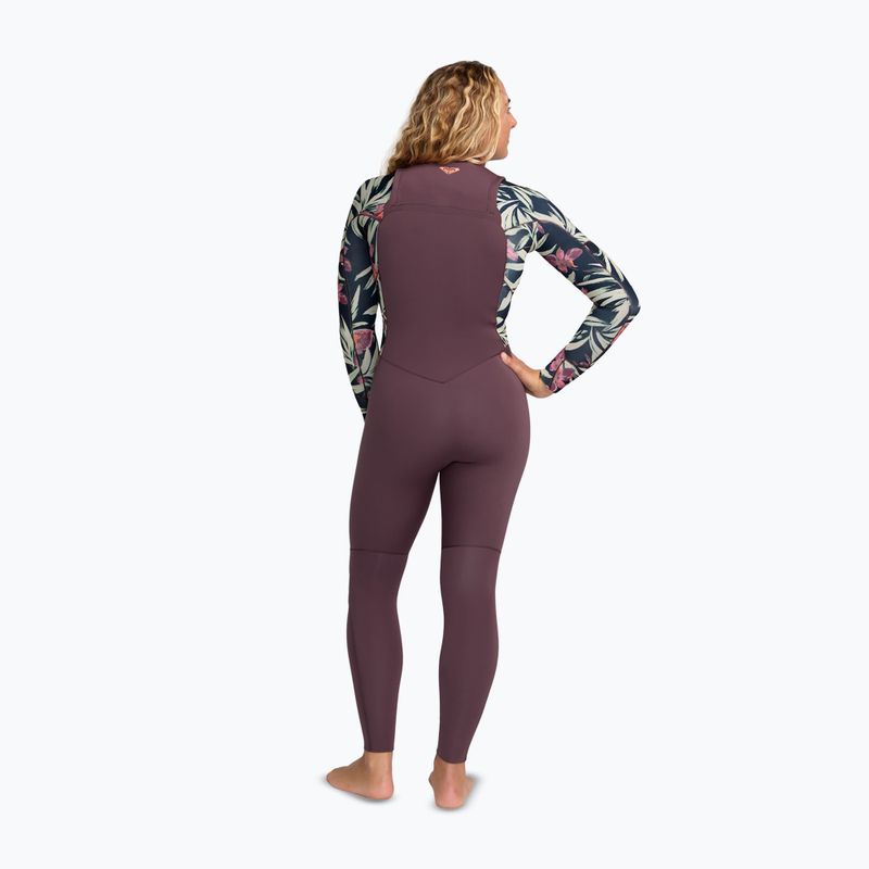 Pianka do pływania damska ROXY 4/3 mm Swell Natural Front Zip black multi 2