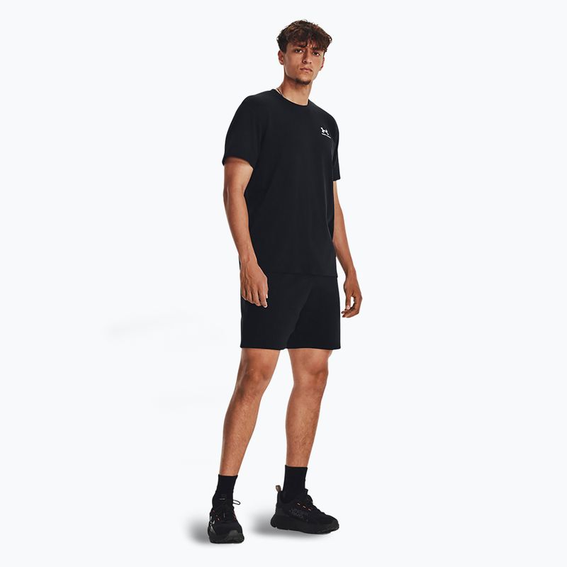Spodenki męskie Under Armour Icon Fleece black/white 2