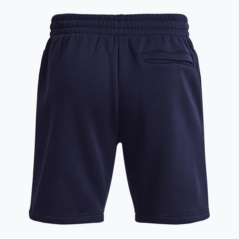 Spodenki męskie Under Armour Icon Fleece midnight navy/white 2