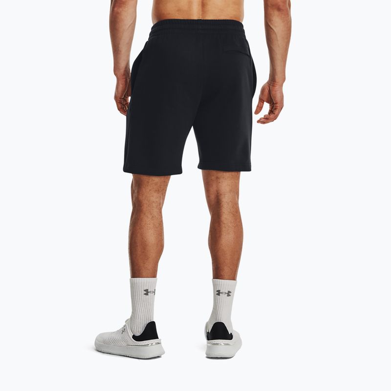 Spodenki treningowe męskie Under Armour Rival Fleece black/white 2