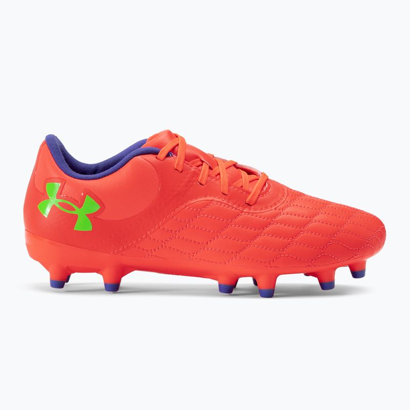 Buty piłkarskie dziecięce Under Armour Magnetico Select JR 3.0 FG beta/black/green screen 2