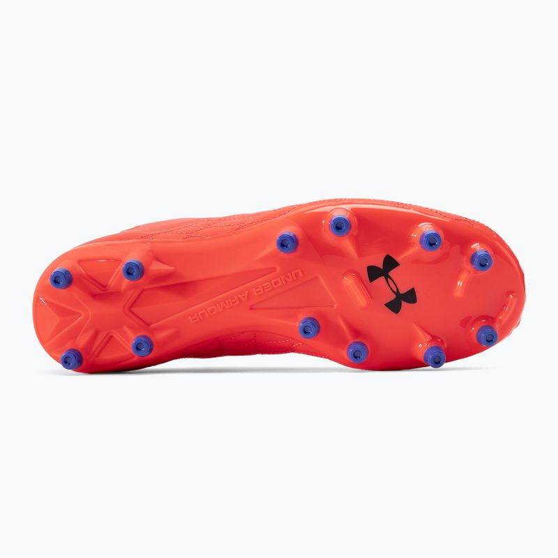 Buty piłkarskie dziecięce Under Armour Magnetico Select JR 3.0 FG beta/black/green screen 5