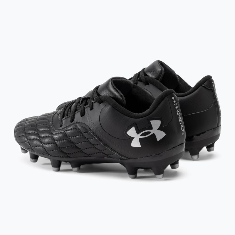 Buty piłkarskie dziecięce Under Armour Magnetico Select JR 3.0 FG black/metallic silver 3
