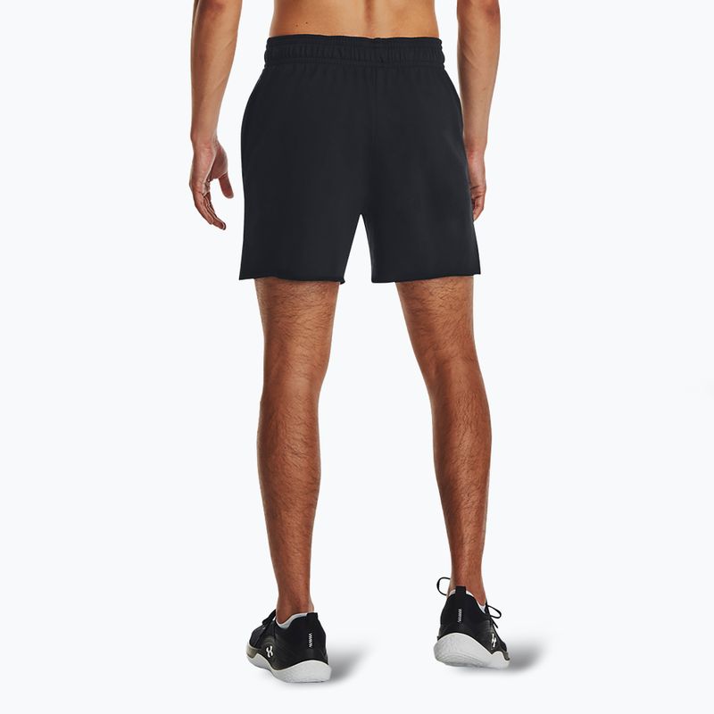 Spodenki męskie Under Armour Rival Terry 6in black/onyx white 3
