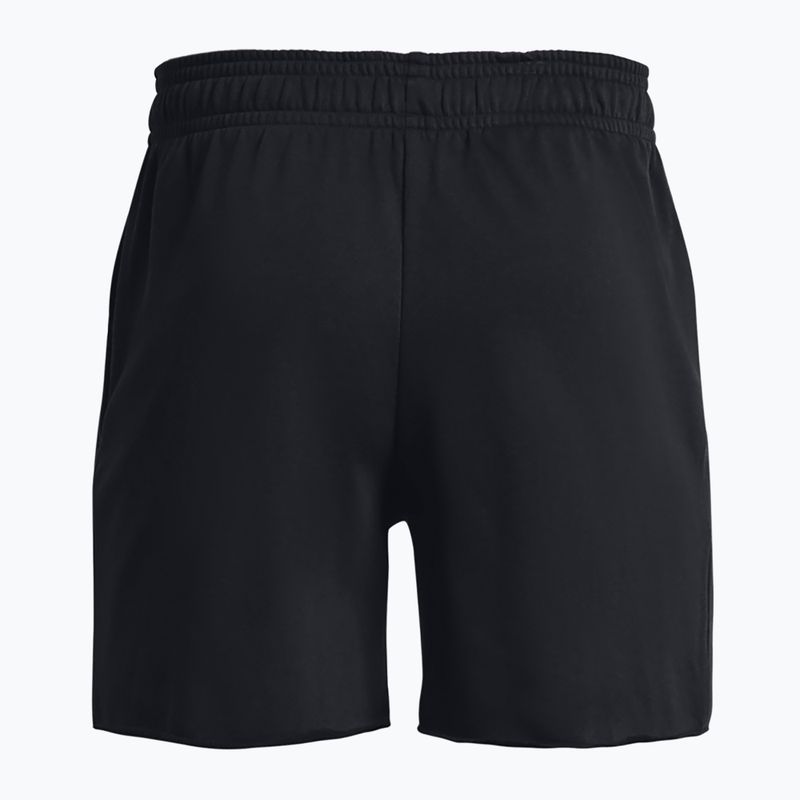 Spodenki męskie Under Armour Rival Terry 6in black/onyx white 6