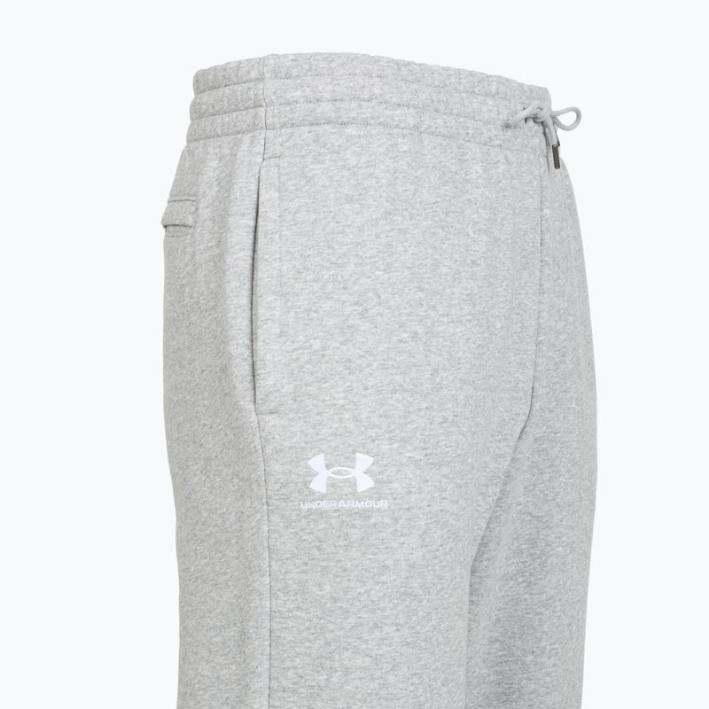 Spodnie męskie Under Armour Icon Fleece Pant mod gray full heather/white 3