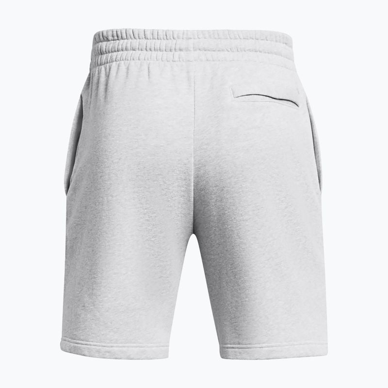 Spodenki treningowe męskie Under Armour Rival Fleece mod gray light heather/white 6