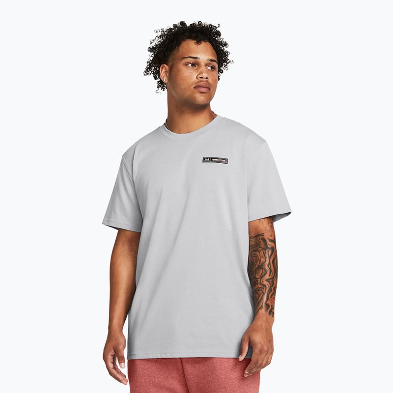Koszulka męska Under Armour HW Armour Label mod gray medium heather/black