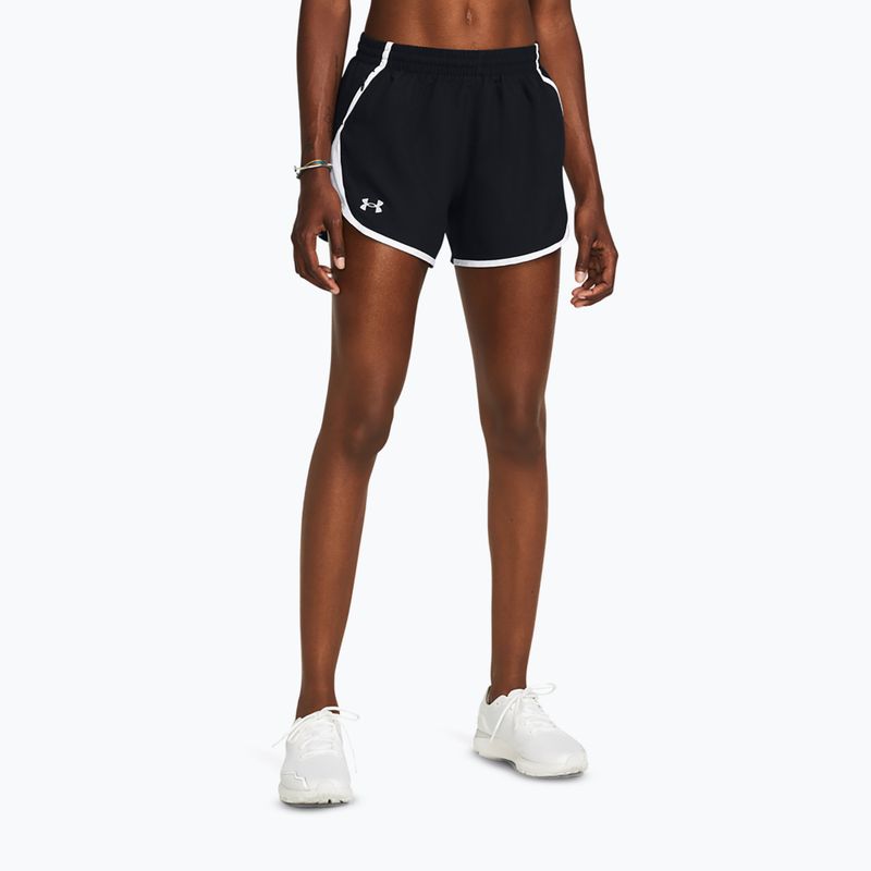 Spodenki do biegania damskie Under Armour Fly By 3" black/white/reflective