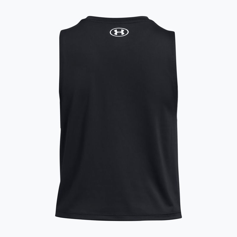 Top treningowy damski Under Armour Rush Energy Crop Tank black/white 4