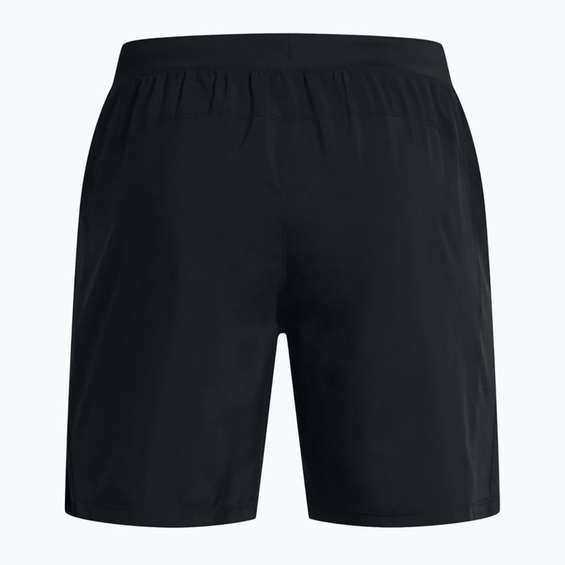 Spodenki do biegania męskie Under Armour Launch 7" black/black/reflective 7