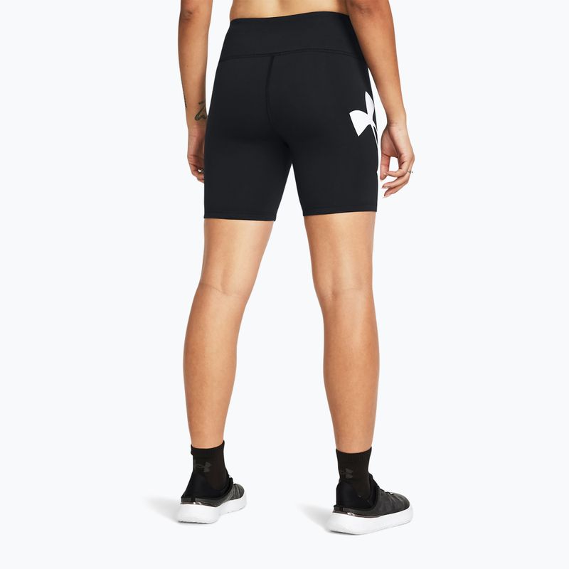 Spodenki damskie Under Armour Capmus 7in black/white 3