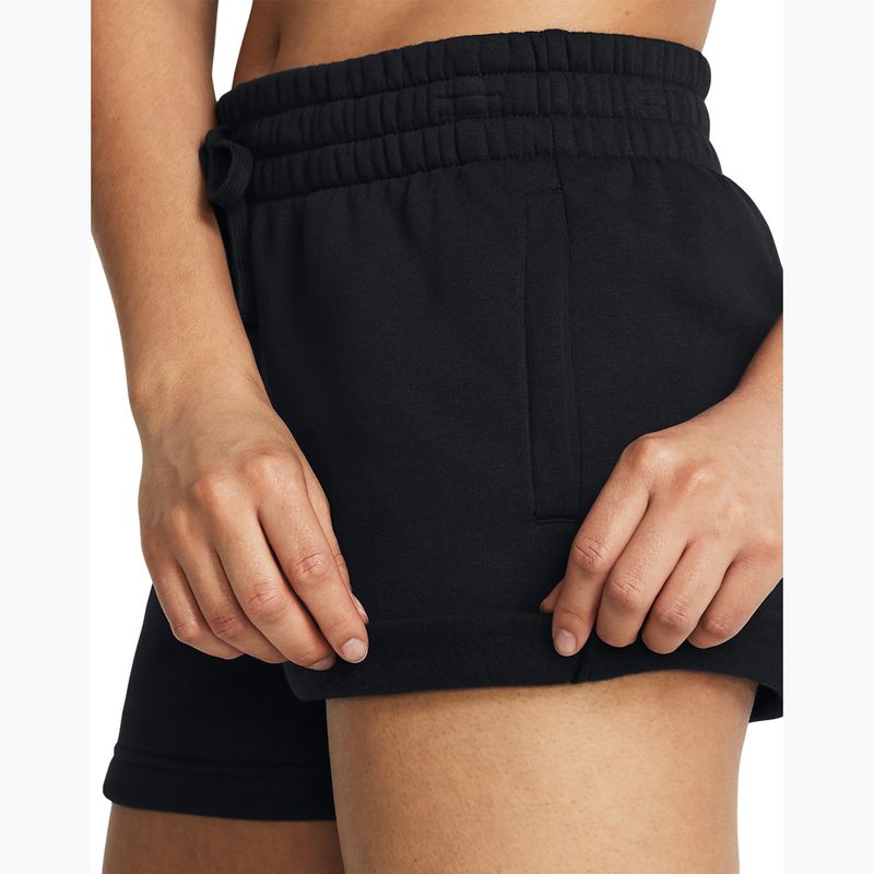 Spodenki treningowe damskie Under Armour Rival Fleece black/white 4