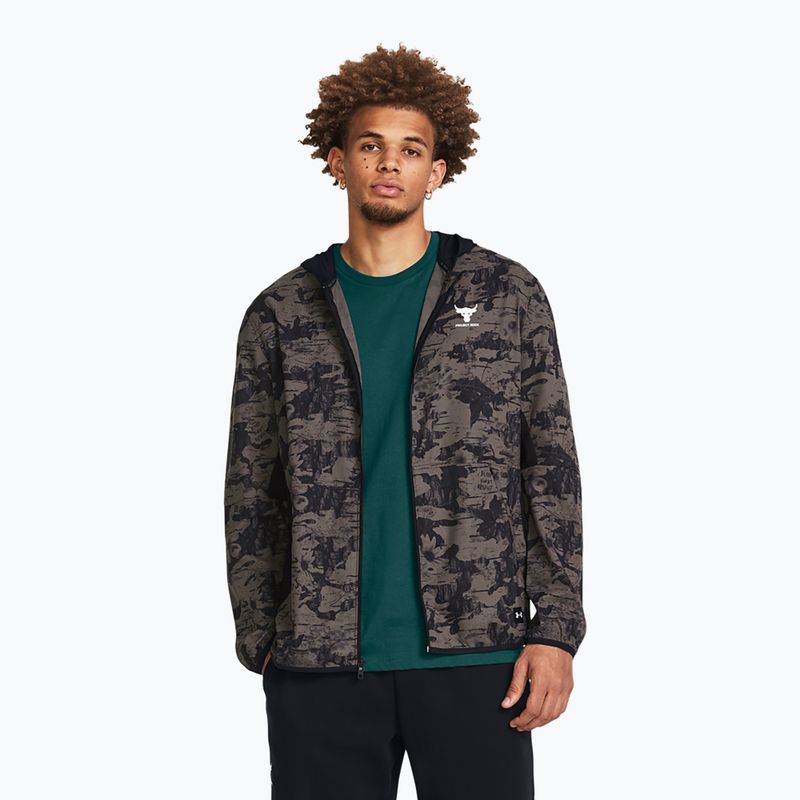 Kurtka męska Under Armour Project Rock Iso Tide Hybrid brown