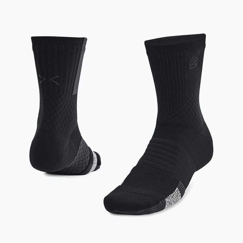 Skarpety męskie Under Armour Curry AD Playmaker 1P Mid black/anthracite/black