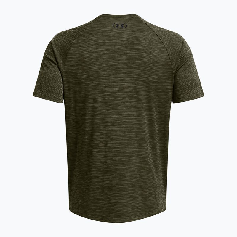 Koszulka treningowa męska Under Armour Tech Textured marine od green/black 2