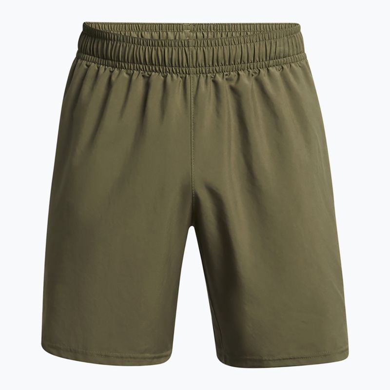 Spodenki treningowe męskie Under Armour Tech Woven Wordmark marine od green/black