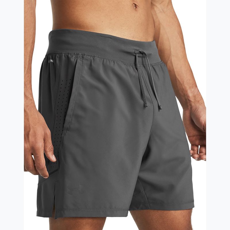 Spodenki do biegania męskie Under Armour Launch Elite 2In1 7'' castelrock/ castelrock/reflective 4