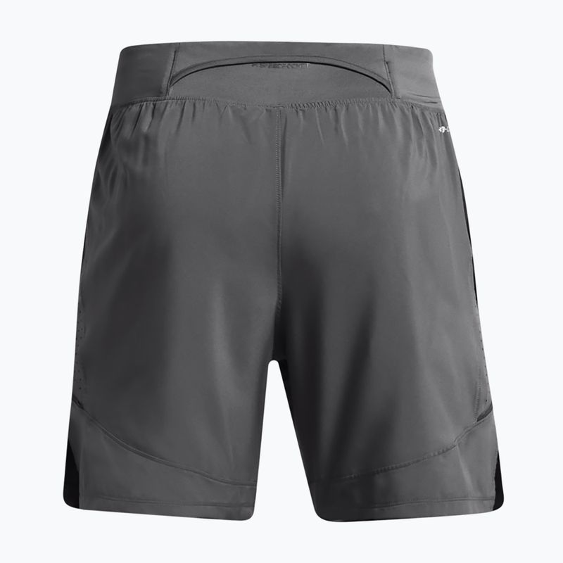 Spodenki do biegania męskie Under Armour Launch Elite 2In1 7'' castelrock/ castelrock/reflective 7