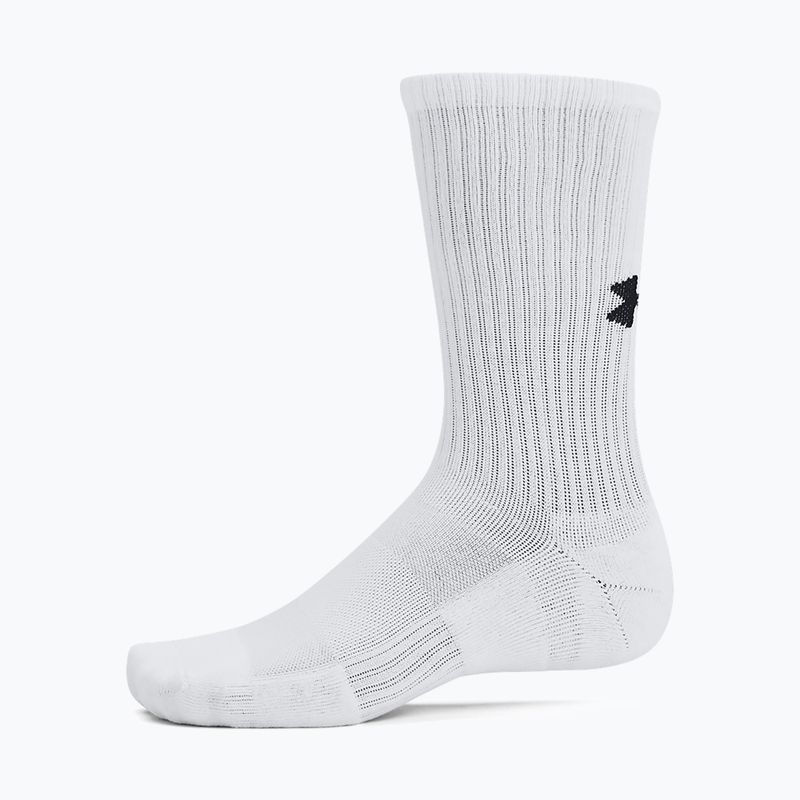 Skarpety Under Armour Training Cotton Crew 3 pary white/white/black 3