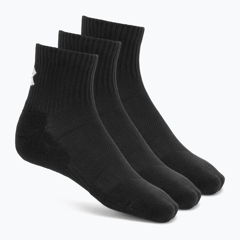 Skarpety Under Armour Training Cotton Quarter 3 pary black/black/white