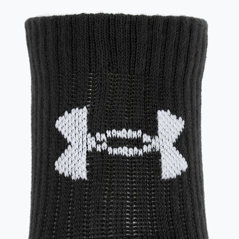 Skarpety Under Armour Training Cotton Quarter 3 pary black/black/white 3