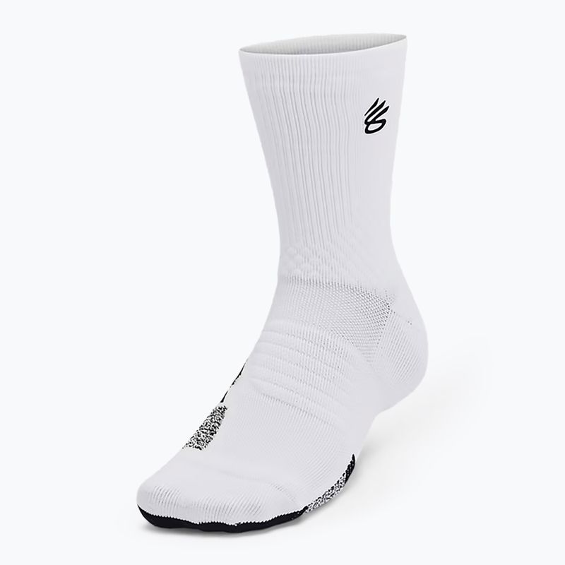 Skarpety męskie Under Armour Curry AD Playmaker 1P Mid white/black/black