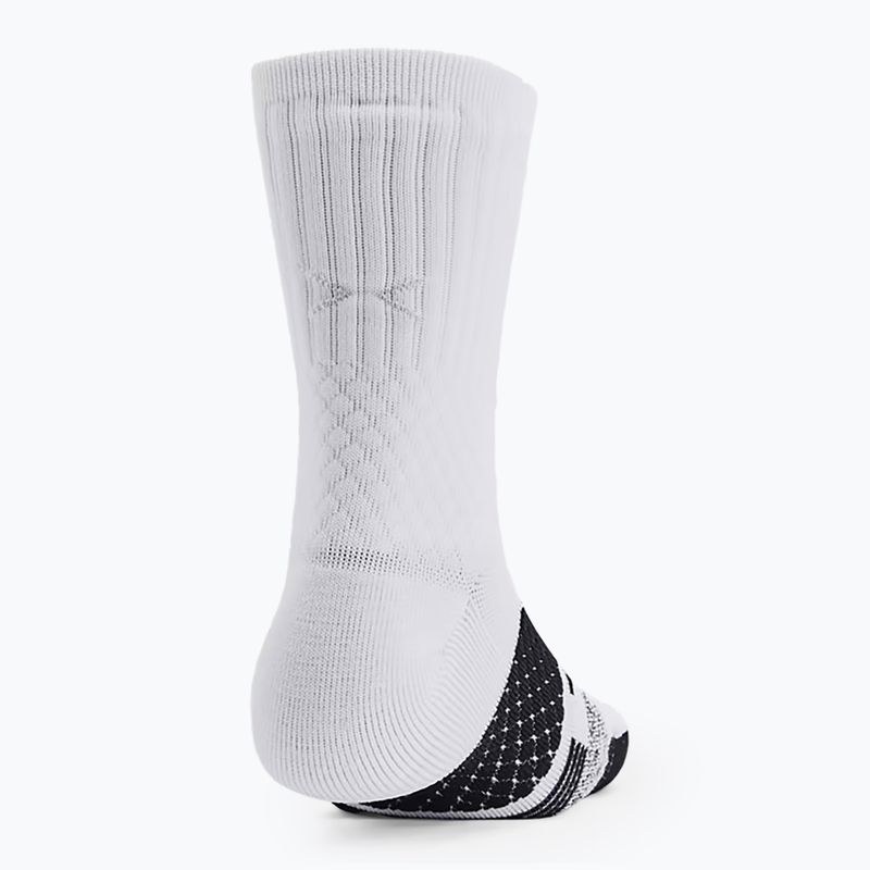 Skarpety męskie Under Armour Curry AD Playmaker 1P Mid white/black/black 2