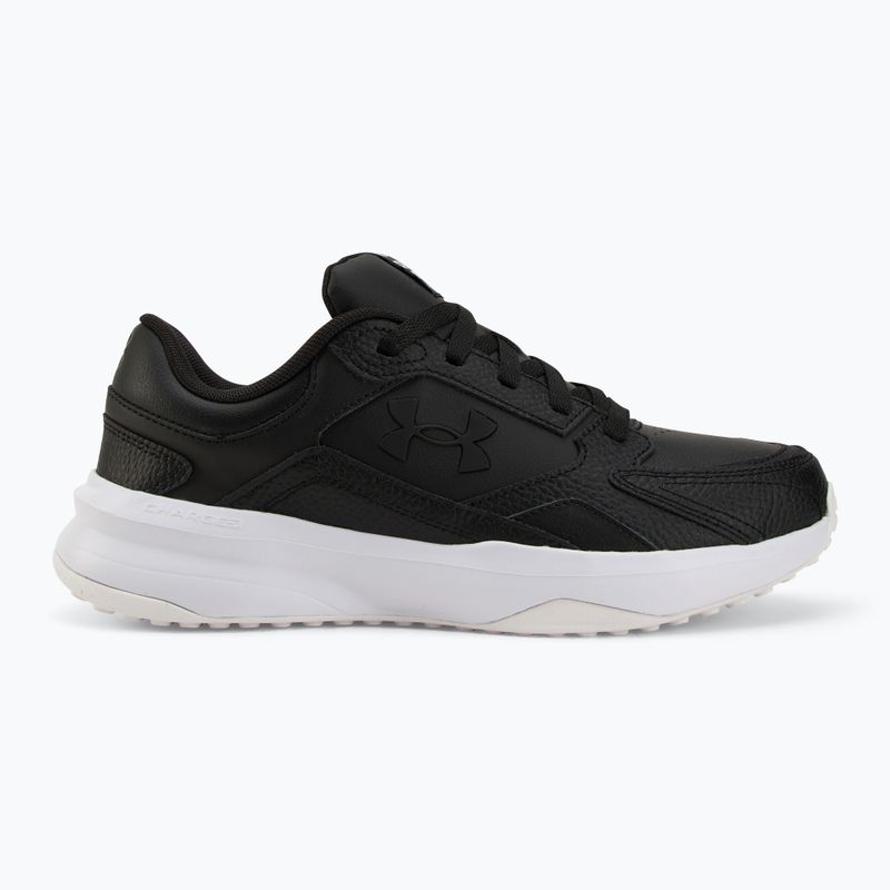 Buty treningowe męskie Under Armour Edge Leather black/black/white 2