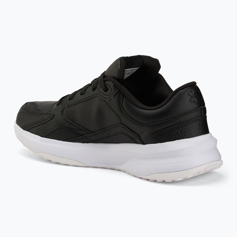 Buty treningowe męskie Under Armour Edge Leather black/black/white 3