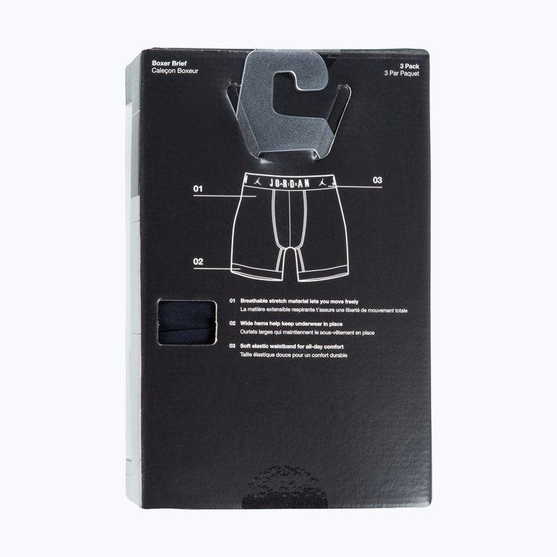 Bokserki męskie Jordan JHM Flight Cotton Core 3 pary black 6