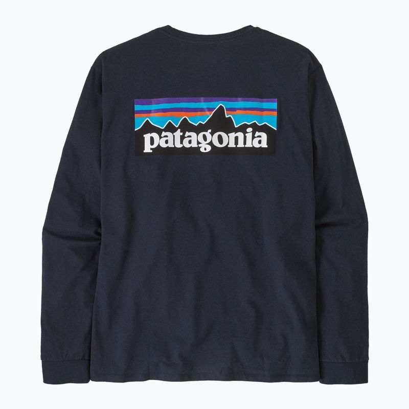 Longsleeve męski Patagonia P-6 Logo Responsibili new navy 4