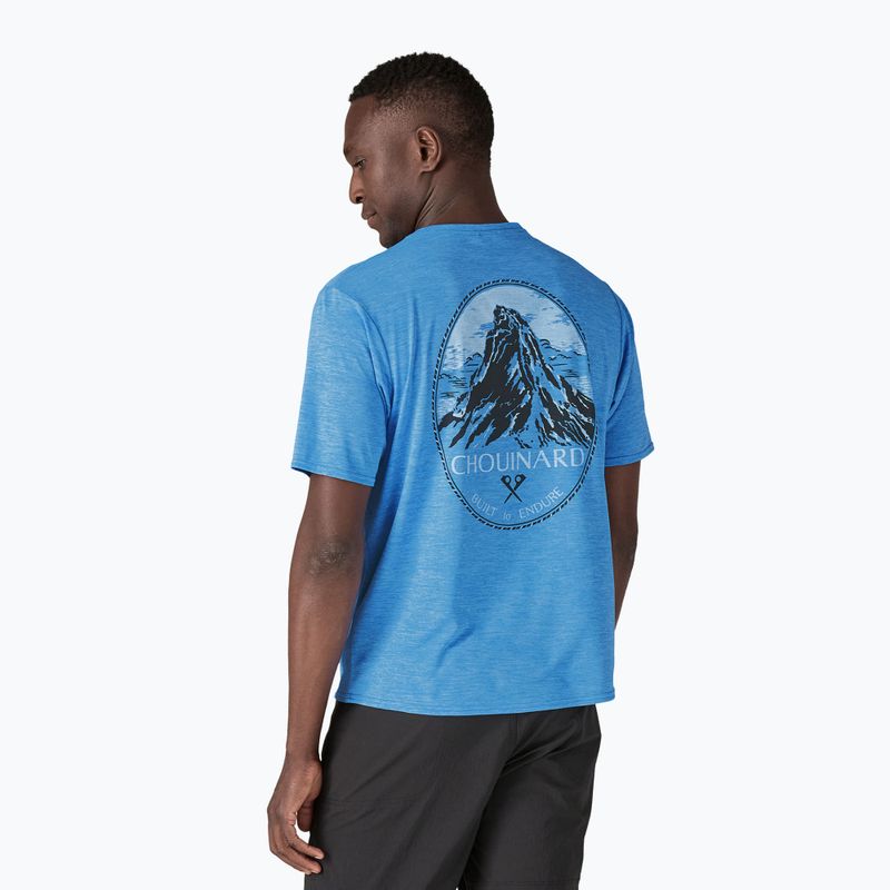 Koszulka męska Patagonia Cap Cool Daily Graphic Shirt Lands chouinard crest/vessel blue x-dye 2