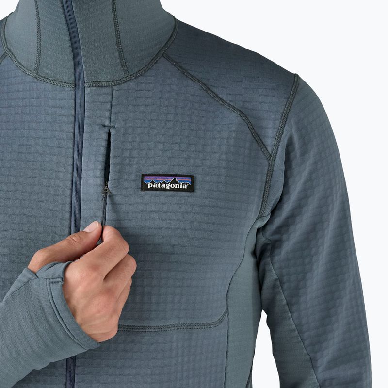 Kurtka softshell męska Patagonia R1 Hybrid Pullover Hoody utility blue 7