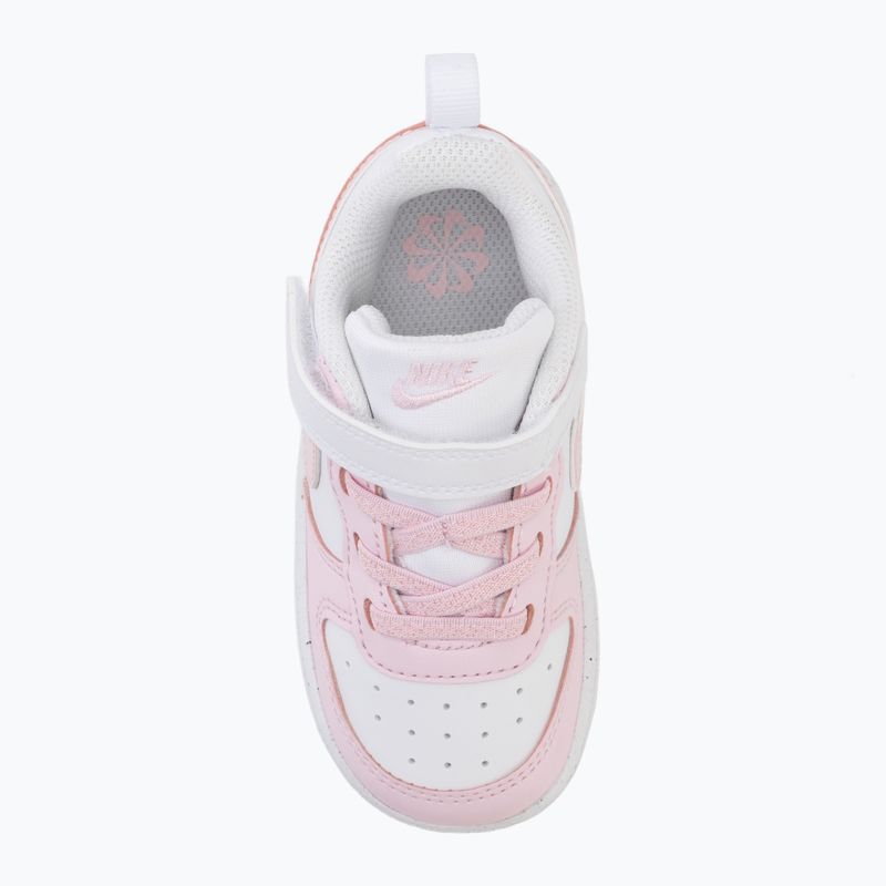 Buty dziecięce Nike Court Borough Low Recraft white/pink foam 5