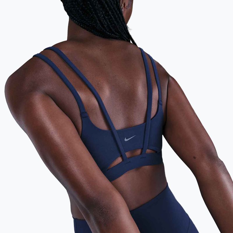 Biustonosz treningowy Nike Zenvy Strappy midnight navy/white 4