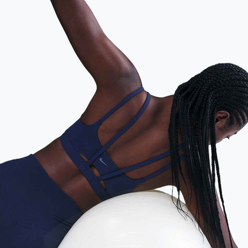 Biustonosz treningowy Nike Zenvy Strappy midnight navy/white 5