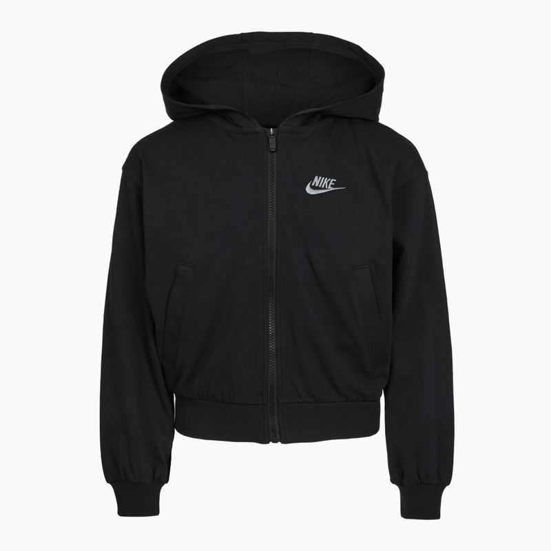 Bluza dziecięca Nike Sportswear Full Zip Hoodie black/flat pewter 7